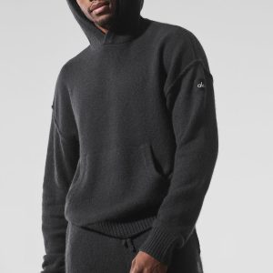 Wool?Cashmere New Class Hoodie - Black