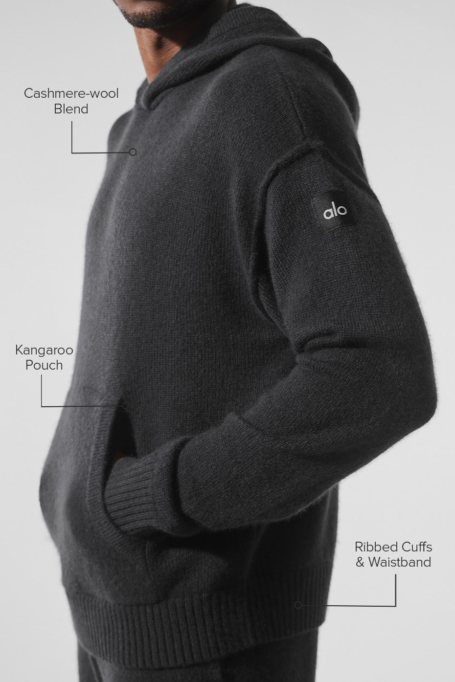 Wool?Cashmere New Class Hoodie - Black - Image 2