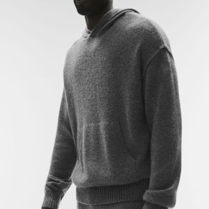 Wool?Cashmere New Class Hoodie - Platinum Grey