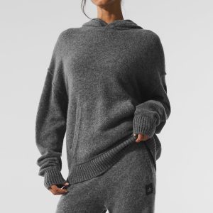 Wool?Cashmere New Class Hoodie - Platinum Grey