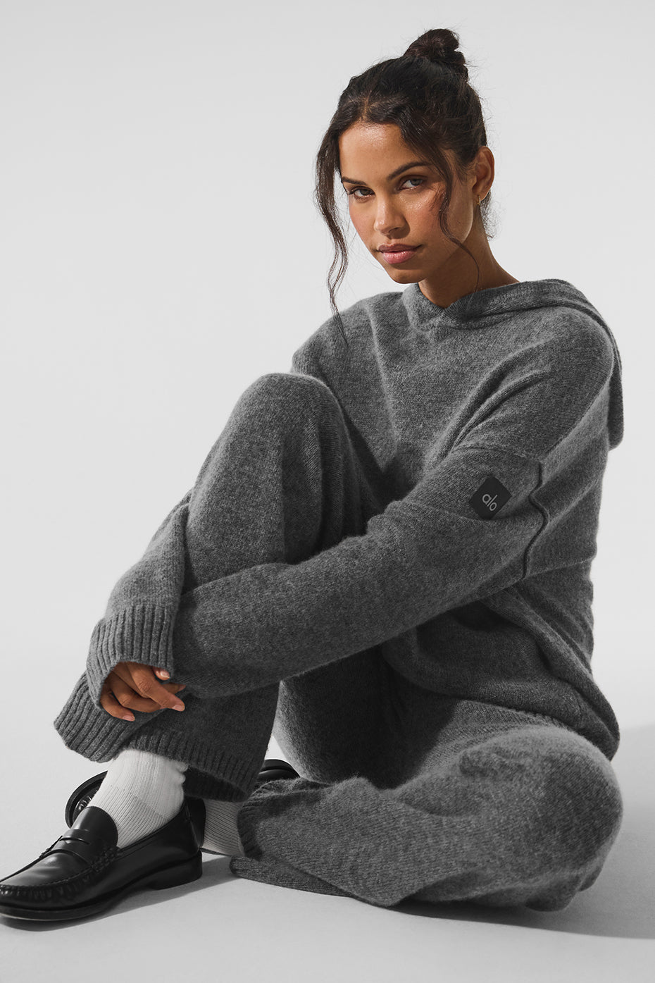 Wool?Cashmere New Class Hoodie - Platinum Grey - Image 5