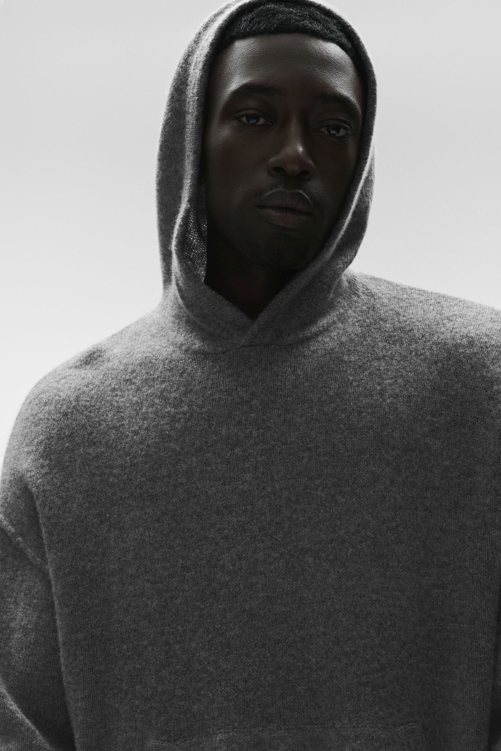 Wool?Cashmere New Class Hoodie - Platinum Grey - Image 4