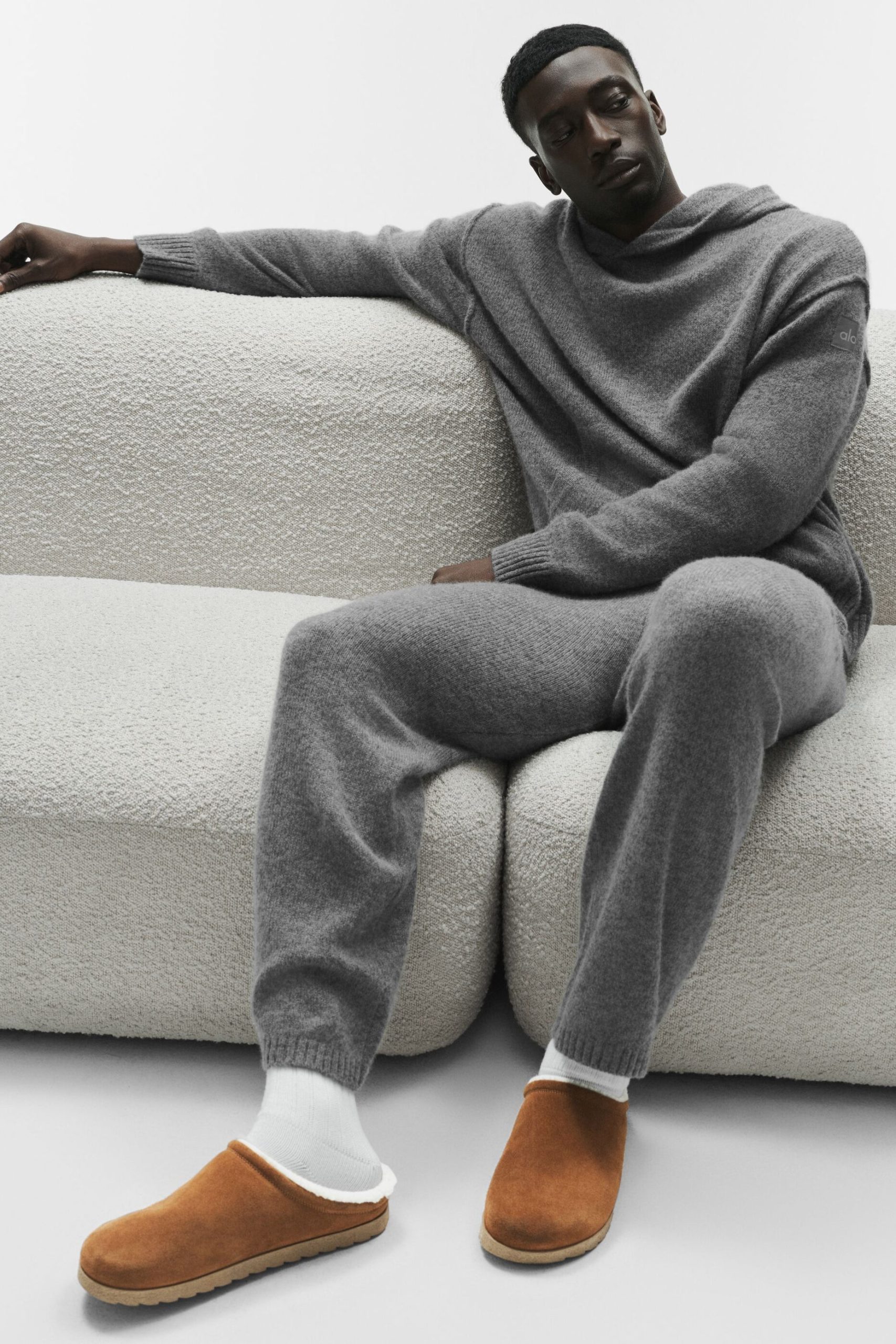 Wool?Cashmere New Class Hoodie - Platinum Grey - Image 5