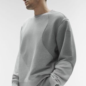 Make Waves Crew Neck Pullover - Athletic Heather Grey Tonal