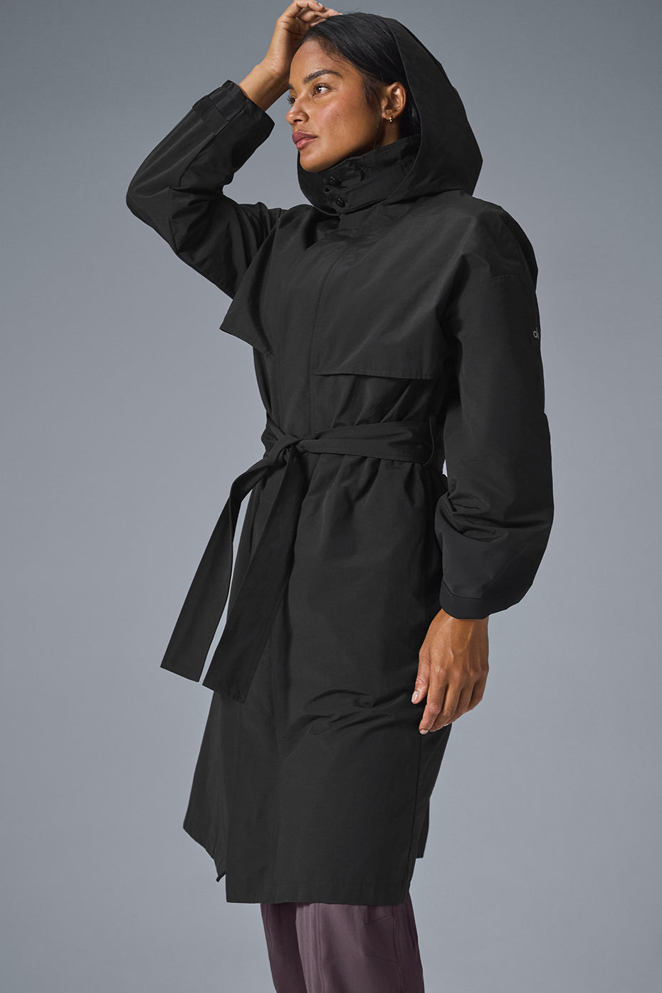 Crinkle On The Move Trench - Black - Image 5
