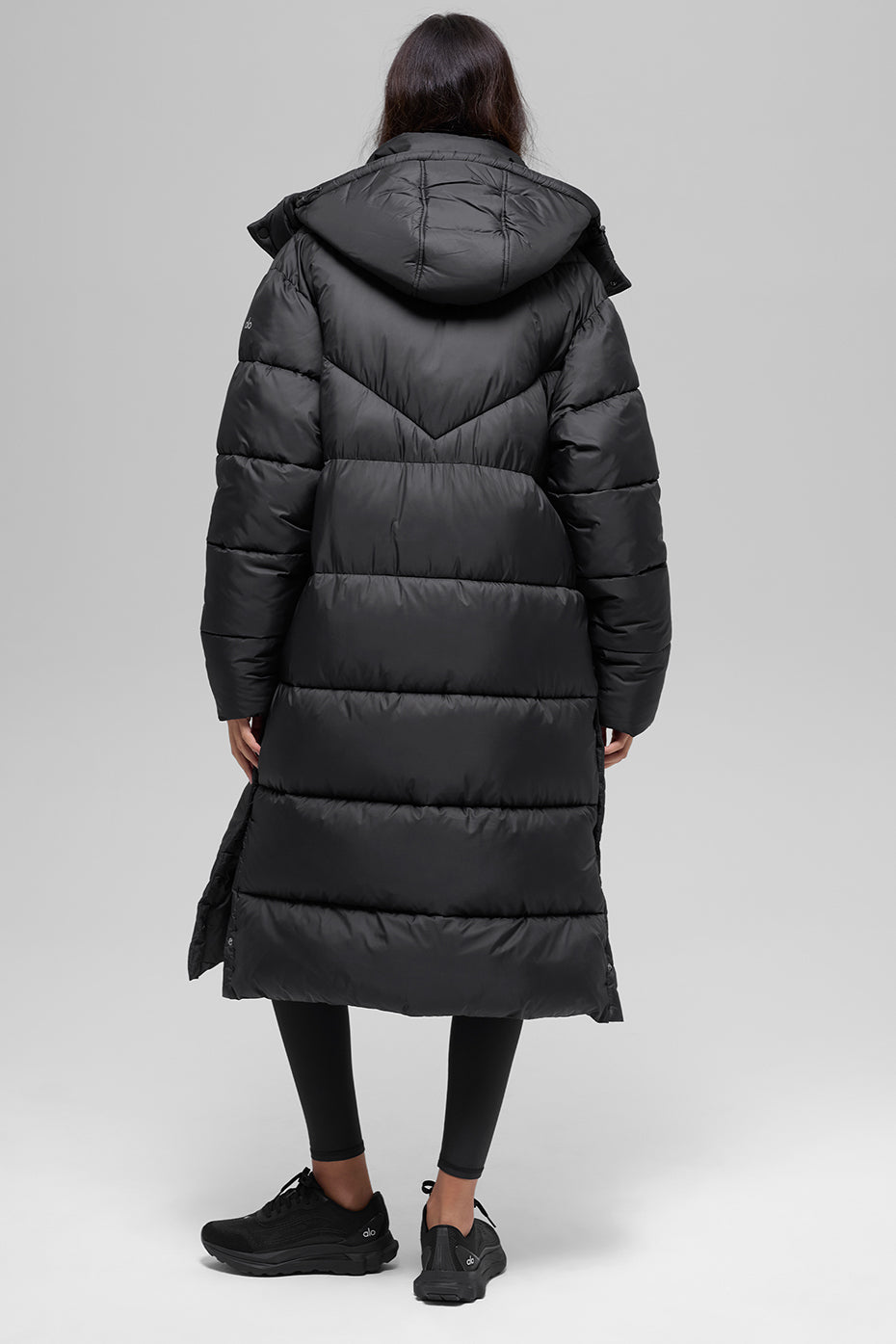 Gold Rush Puffer Trench - Black - Image 5