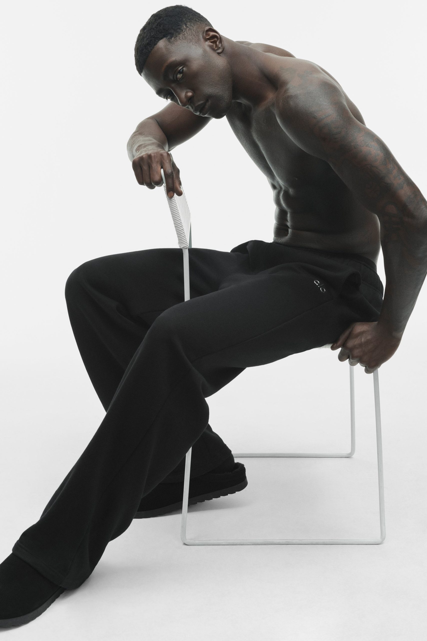 Accolade Straight Leg Sweatpant - Black - Image 4