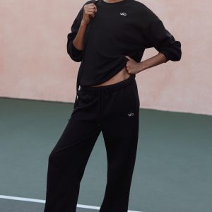 Accolade Straight Leg Sweatpant - Black