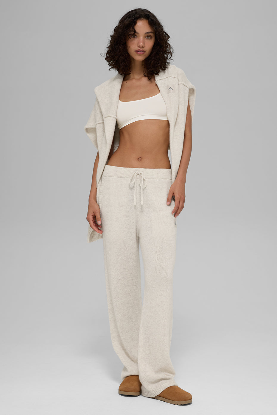 Wool Cashmere New Class Sweatpant - Bone Heather - Image 5