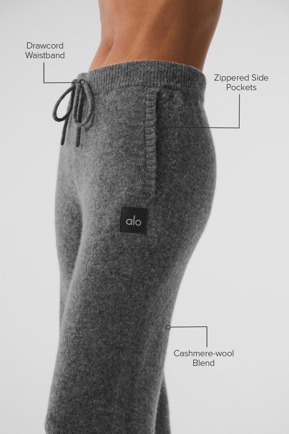 Wool Cashmere New Class Sweatpant - Platinum Grey - Image 2