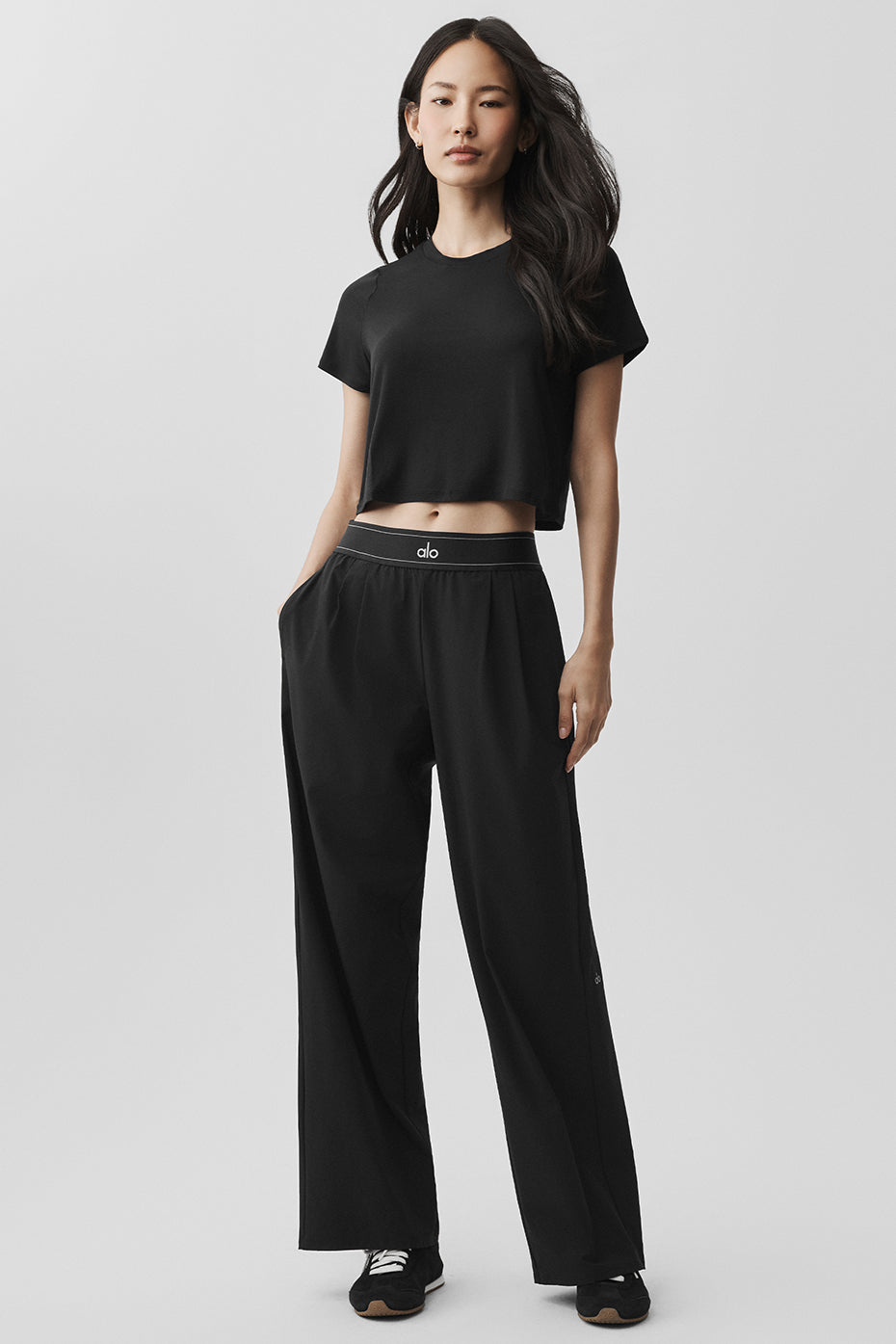 Cropped All Day Short Sleeve - Black - Image 4