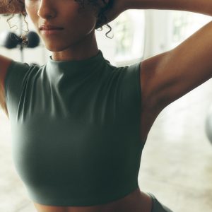 ALO Softsculpt Capped Out Short Sleeve - Clover Green