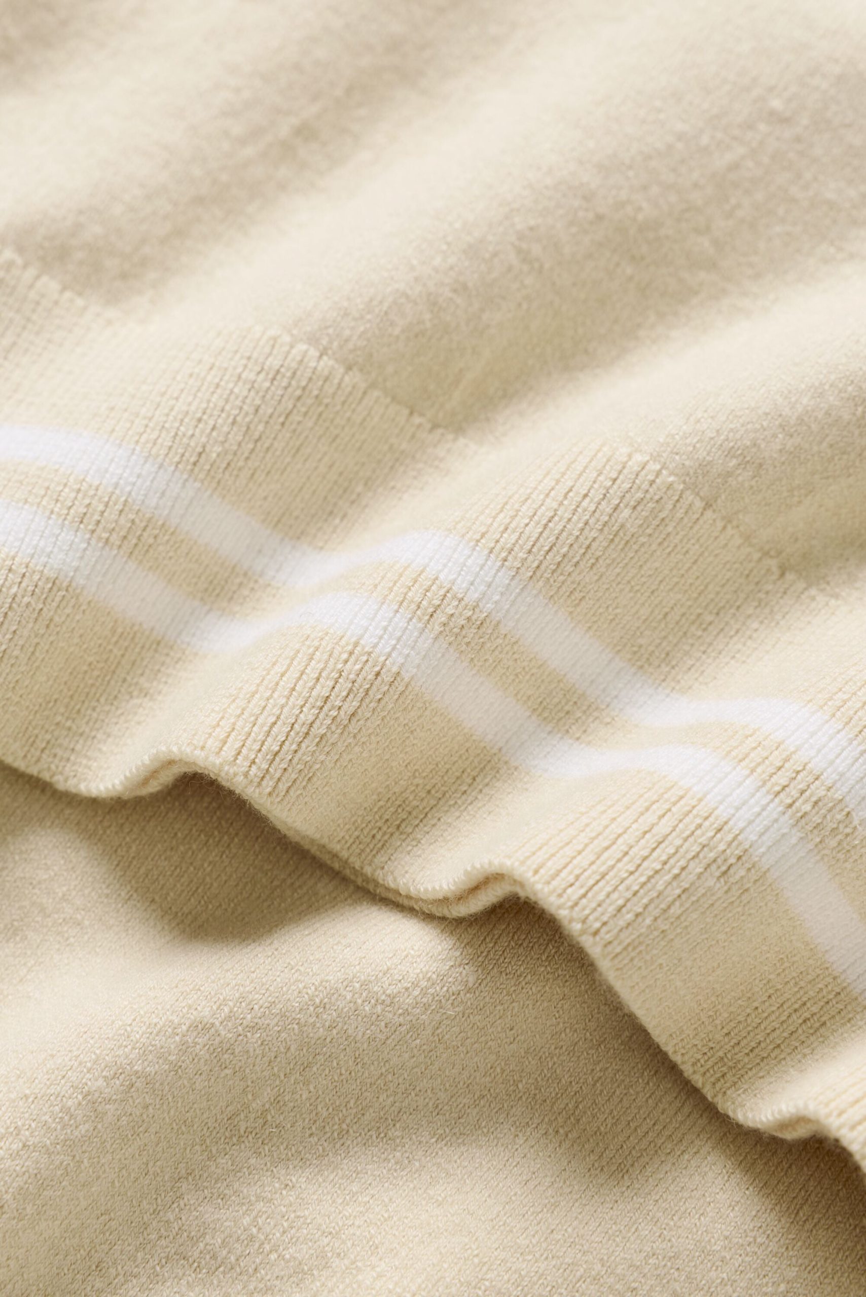 Cotton Cashmere My Serve Short Sleeve - Sandy Beige/White - Image 6