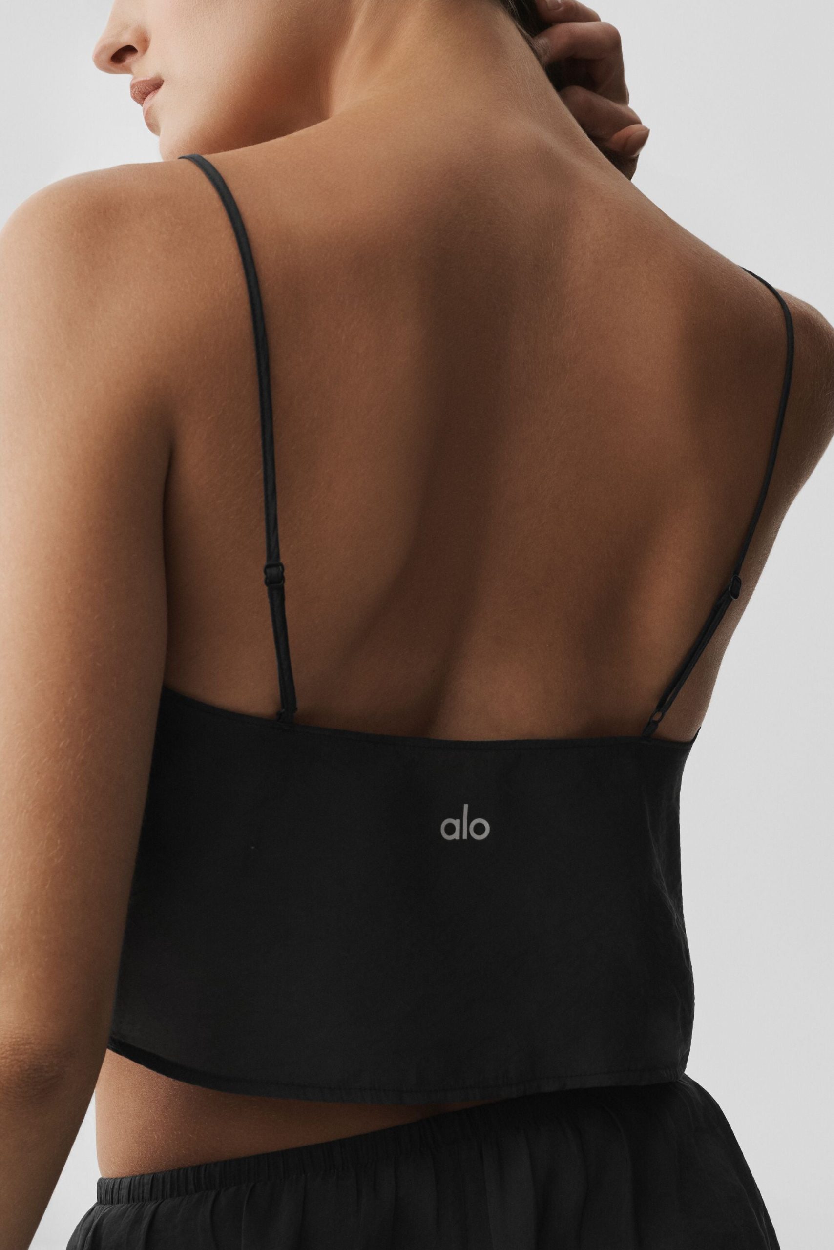 Semi-Sheer Golden Hour Tank - Black - Image 3