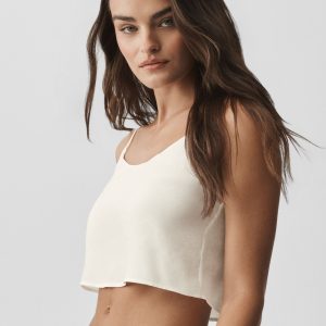 Semi-Sheer Golden Hour Tank - Ivory