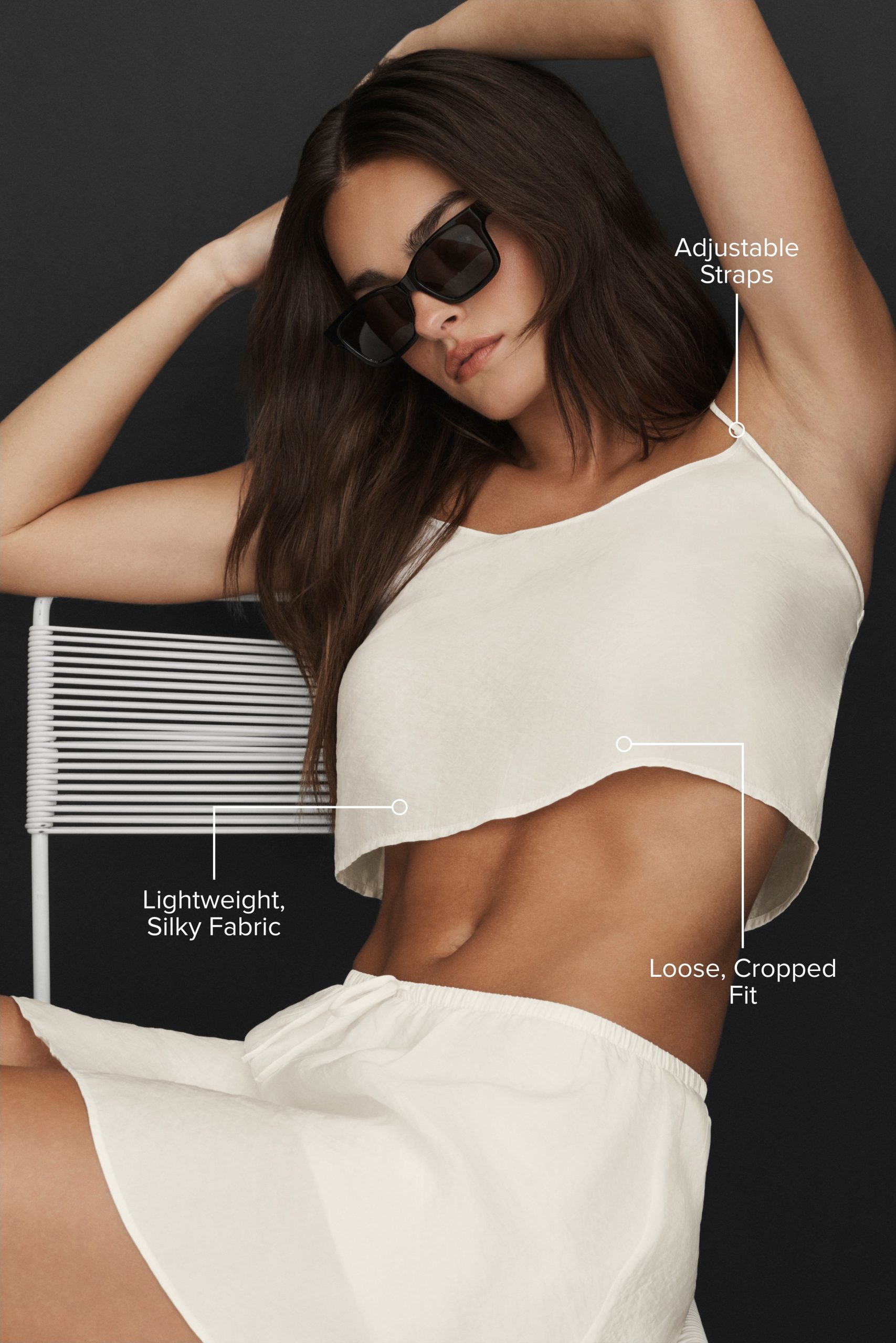 Semi-Sheer Golden Hour Tank - Ivory - Image 2