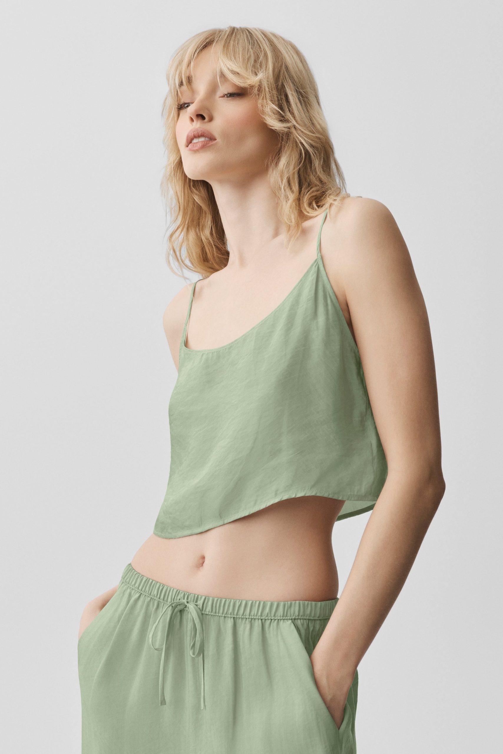Semi-Sheer Golden Hour Tank - Dune Grass - Image 5