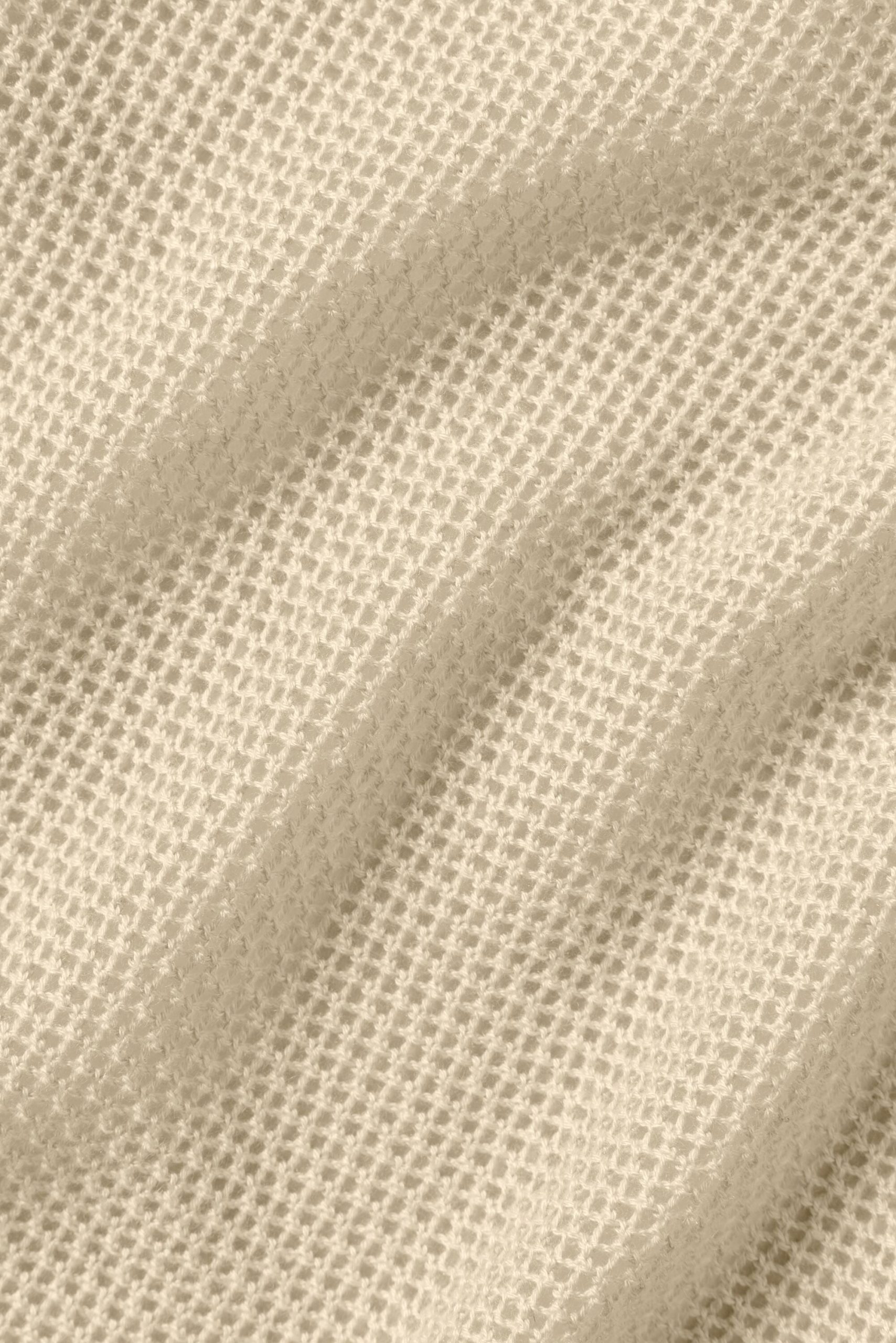 Silk Cashmere Cropped Heat Wave Tank - Sandy Beige - Image 6