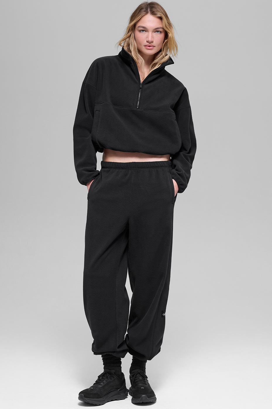 Polar Fleece Retreat Cover Up - Black - Image 6