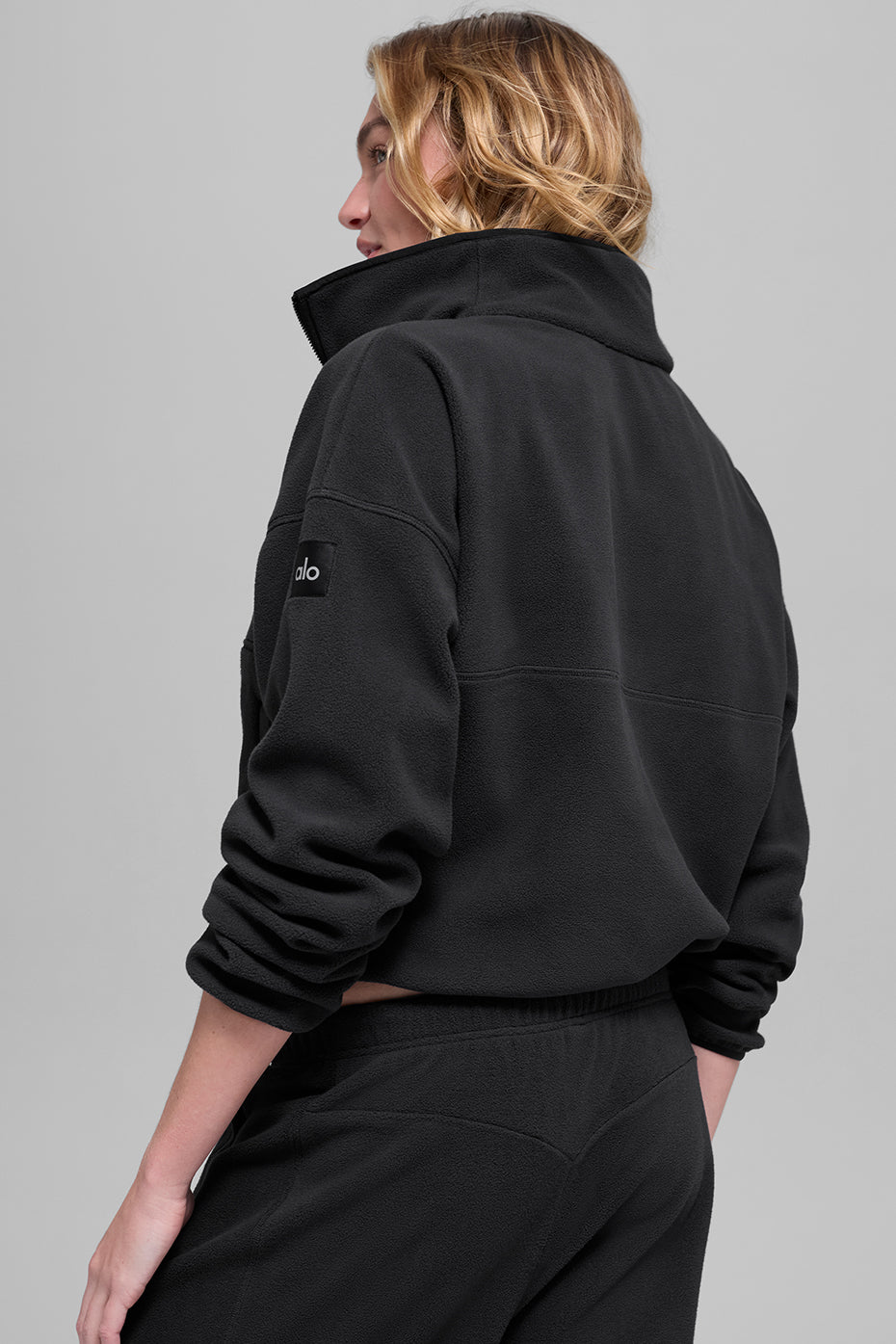Polar Fleece Retreat Cover Up - Black - Image 4