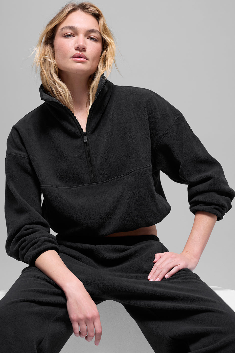 Polar Fleece Retreat Cover Up - Black - Image 3