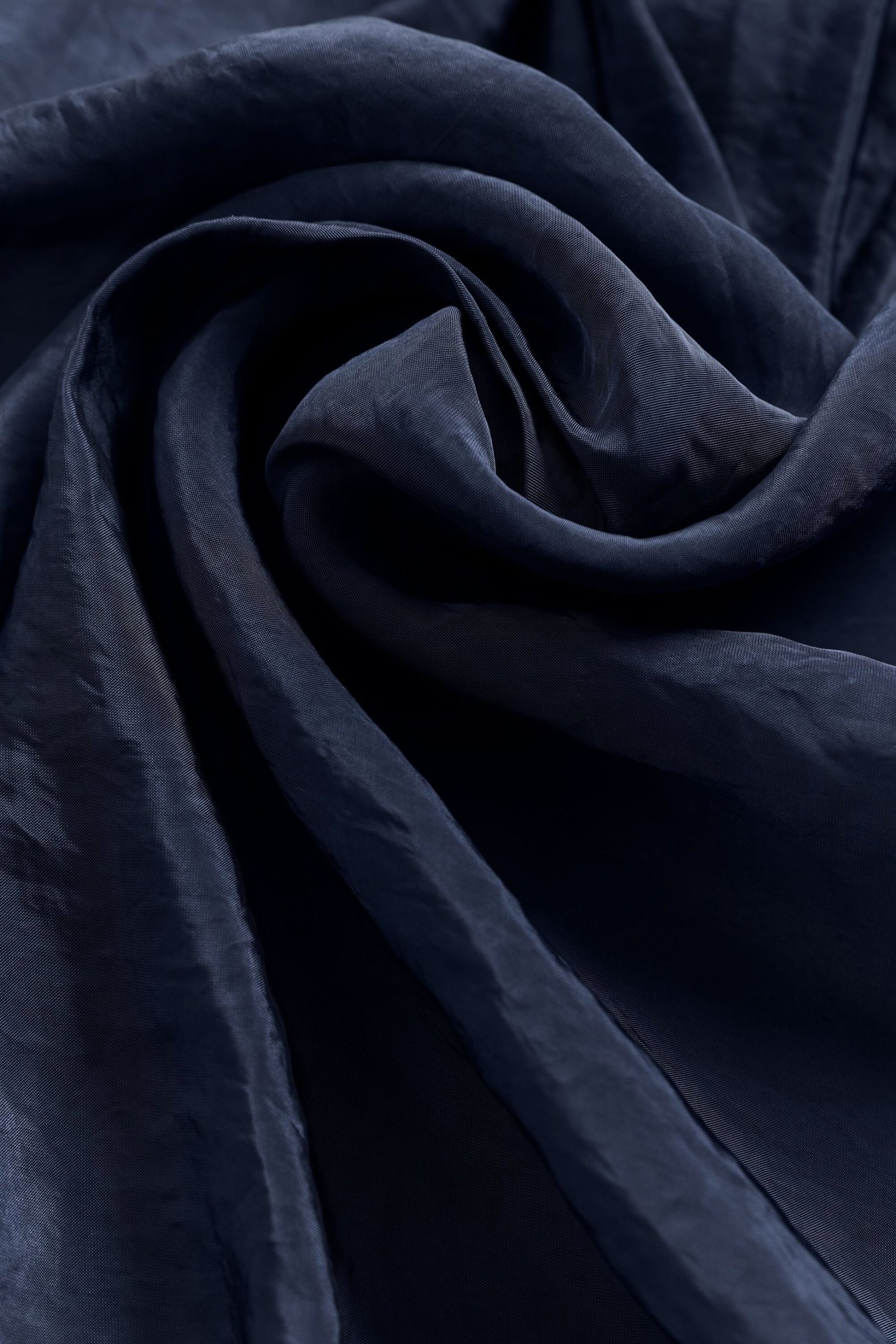 Semi-Sheer Golden Hour Button Down Long Sleeve - Navy - Image 6
