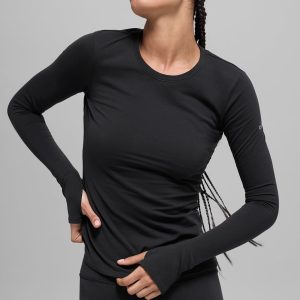 Airbrush Winter Warm Nocturne Long Sleeve - Black
