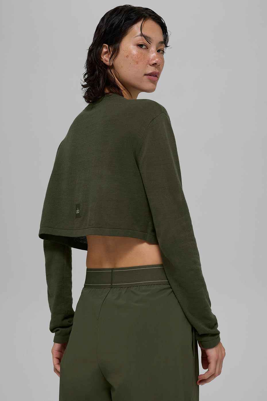Supernatural Sweater Cardigan - Green Olive - Image 2
