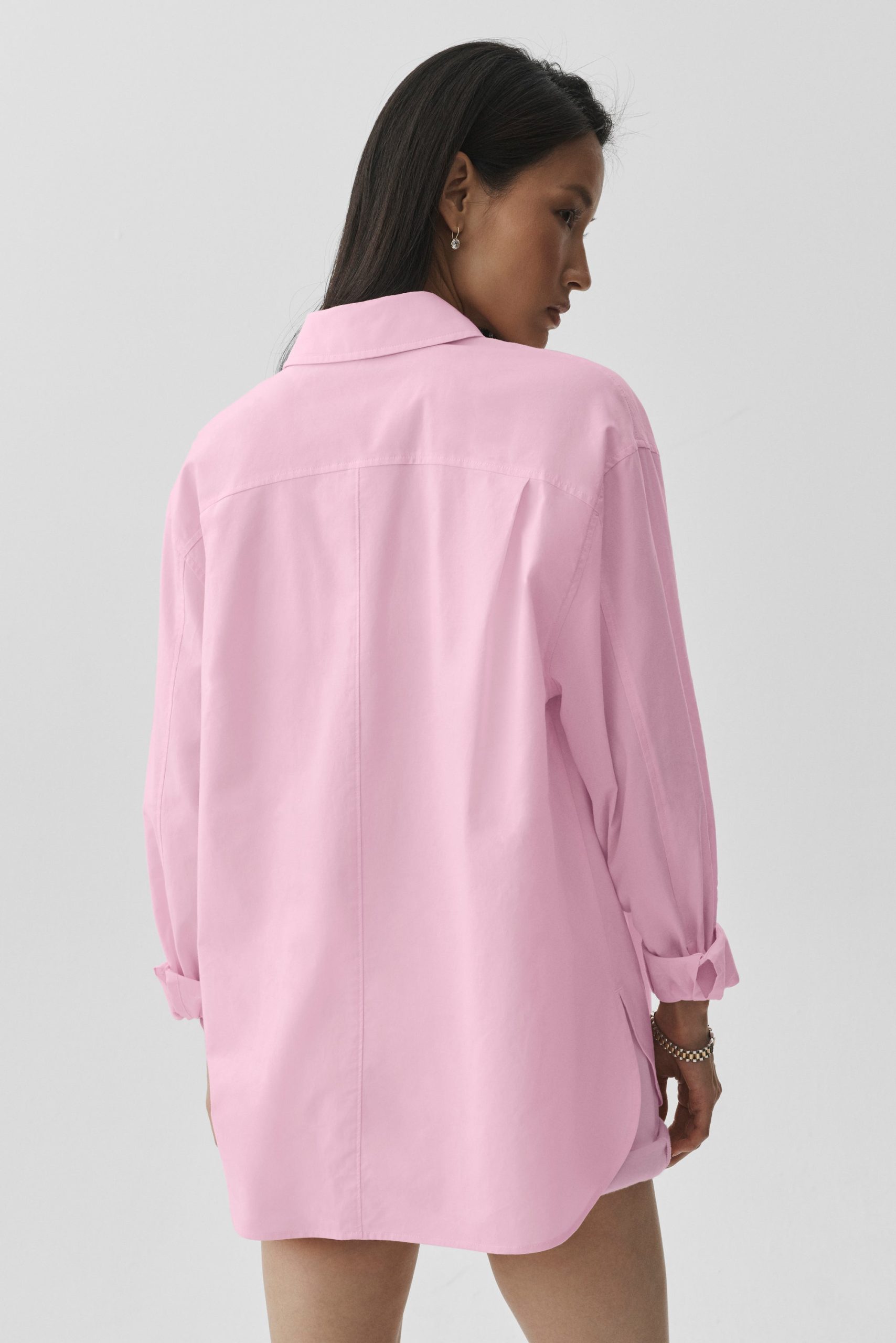 Cotton Real Deal Button Up Long Sleeve - Pink Marshmallow - Image 3