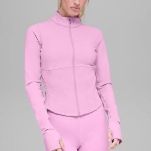 Airbrush Corset Full Zip Jacket - Candy Heart Pink