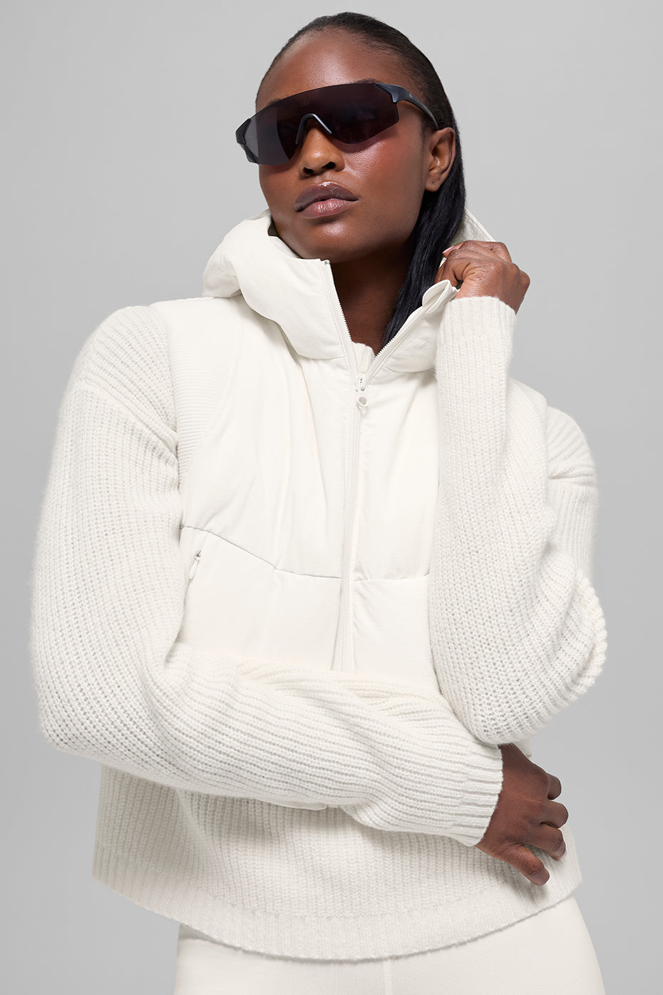 Fast Lane Puffer Vest - Ivory - Image 4