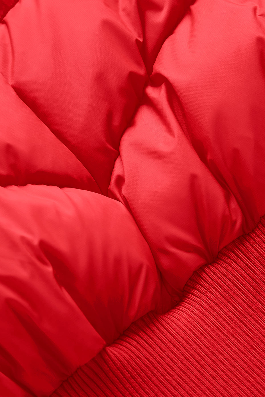 Cropped Atmosphere Puffer - Bright Red - Image 5