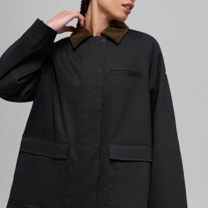Twill Barn Jacket - Black/Espresso