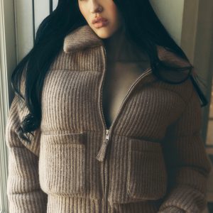 Cashmere Northstar Sweater Puffer - Alpine Cocoa Heather