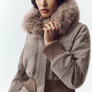 Wool Blend Bunny Slope Jacket - Alpine Cocoa Heather