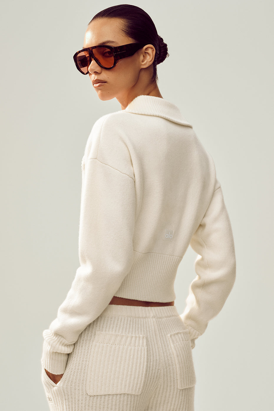 Cashmere Radiate Jacket - Ivory - Image 2