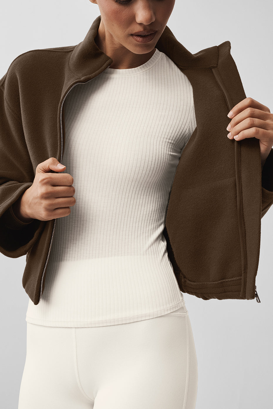 Double Face Wool City Girl Jacket - Espresso - Image 5