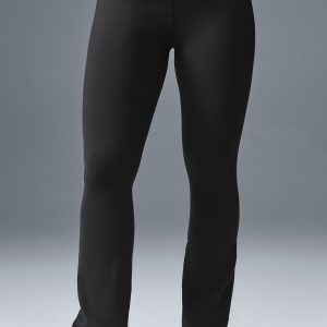Airbrush High-Waist Bootcut Legging (Regular) - Black
