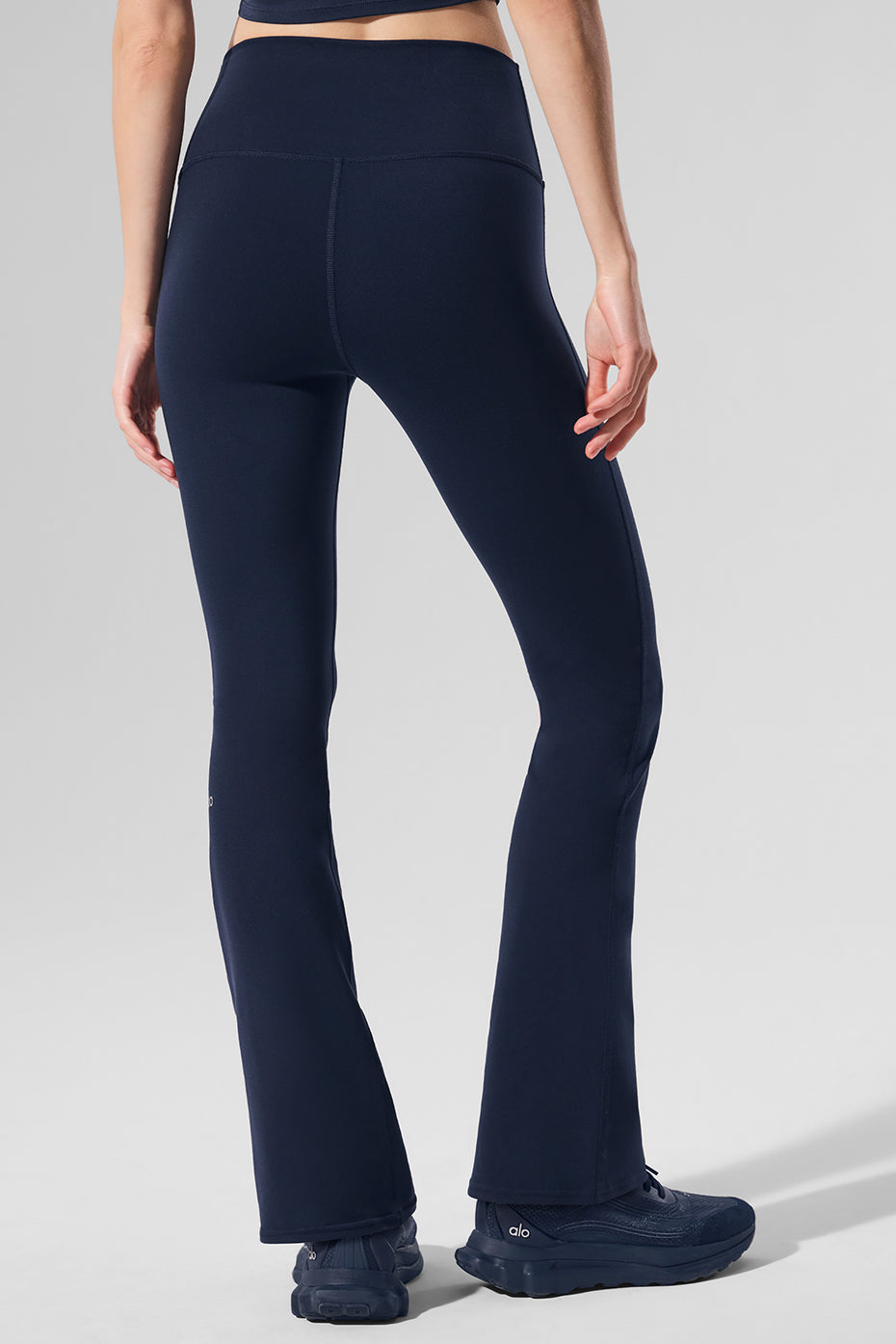 Airbrush High-Waist Bootcut Legging (Short) - Navy - Image 3