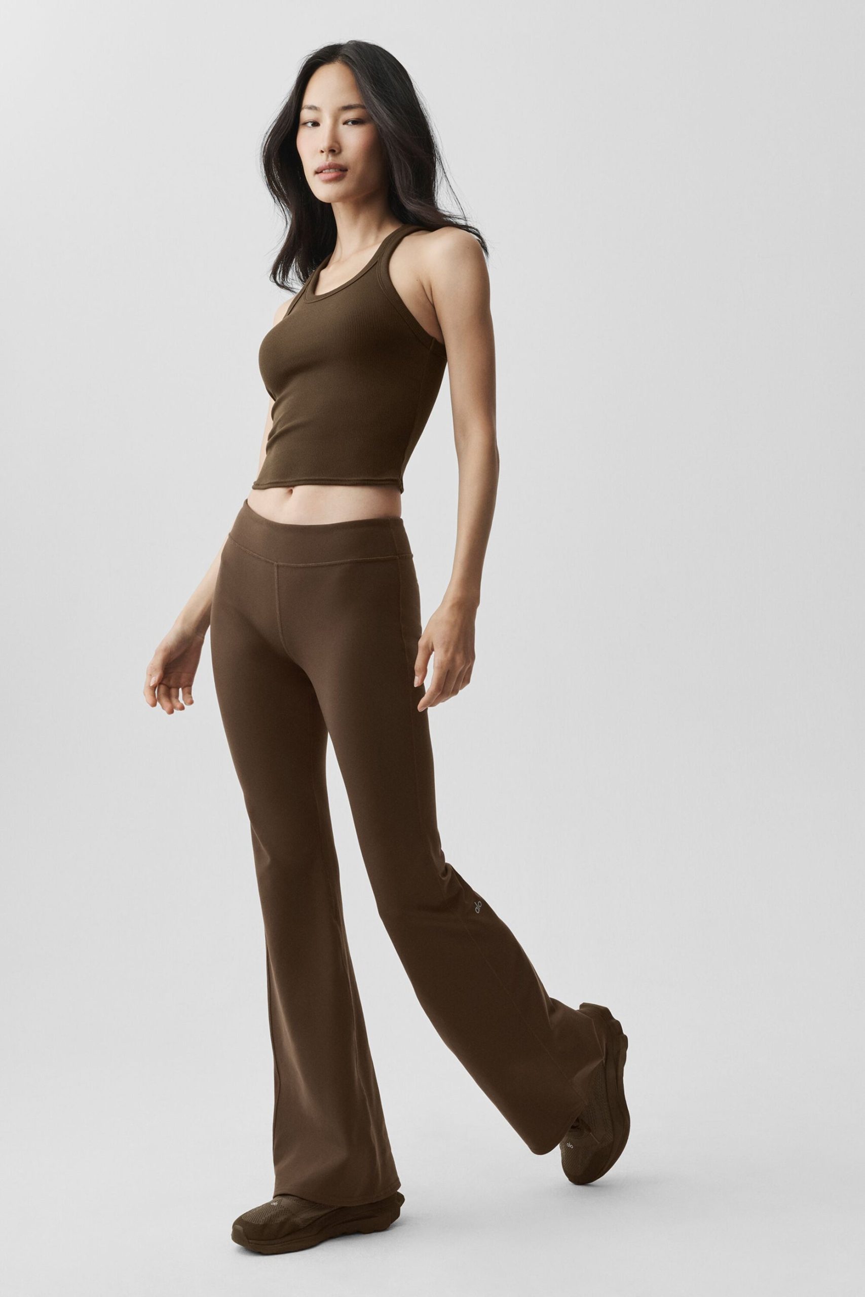 Airbrush Low-Rise Flare Legging (Regular) - Espresso - Image 5