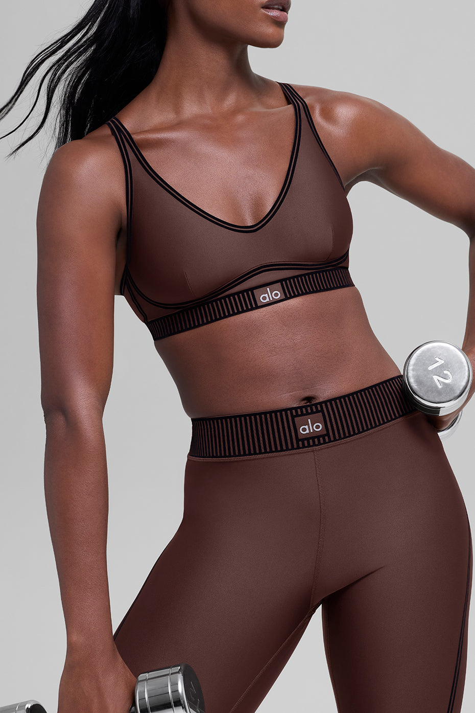 Airlift High-Waist 7/8 Line Up Legging - Brownstone - Image 3