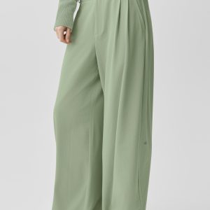 High-Waist Dreamscape Trouser (Long) - Dune Grass