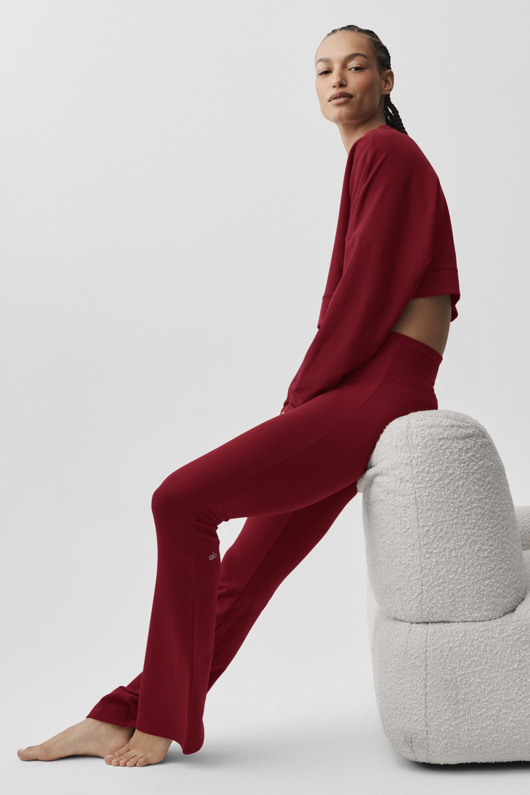 Sway Bootcut Sweatpant - Summer Romance Red - Image 5