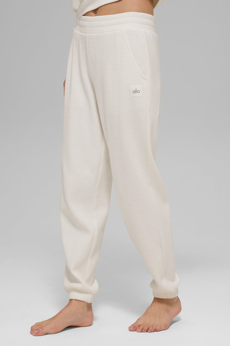 Waffle Weekend Escape Jogger - Ivory - Image 3