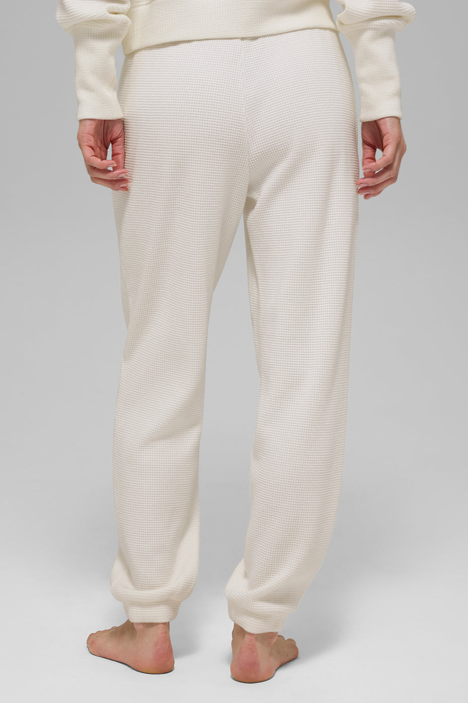 Waffle Weekend Escape Jogger - Ivory - Image 4