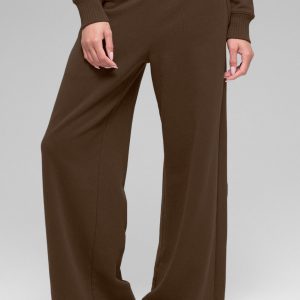 Serenity Wide Leg Sweatpant - Espresso