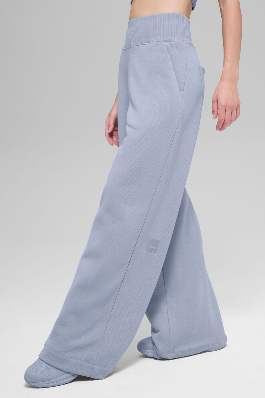 Serenity Wide Leg Sweatpant - Winter Frost - Image 4