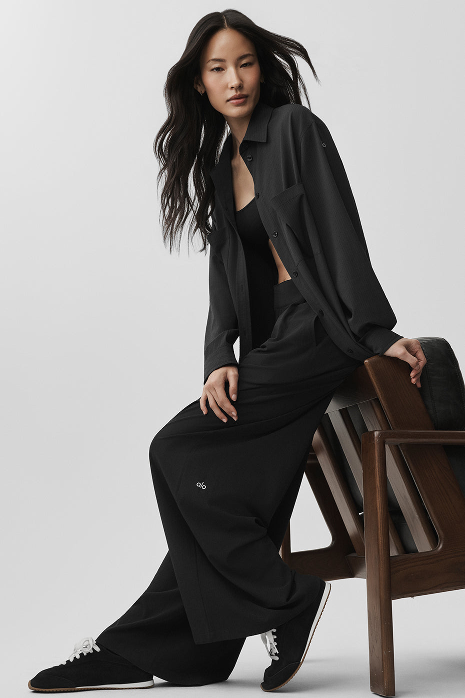 High-Waist Dreamscape Trouser (Regular) - Black - Image 4