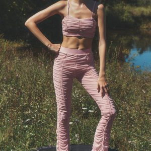 Airlift Mesh High-Waist Cherish Legging - Vintage Pink