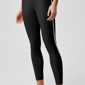 Airlift High Waist Charger 7/8 Legging - Black/White